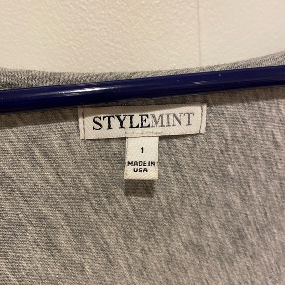 Stylemint crescent Henley in light heather grey size small - Picture 4 of 5